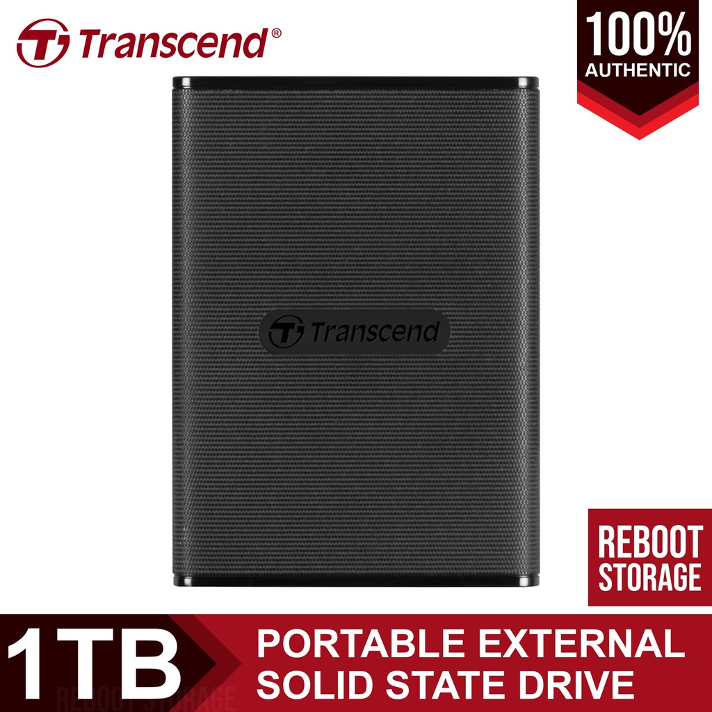 Transcend ESD270C Portable External SSD 1TB - Black