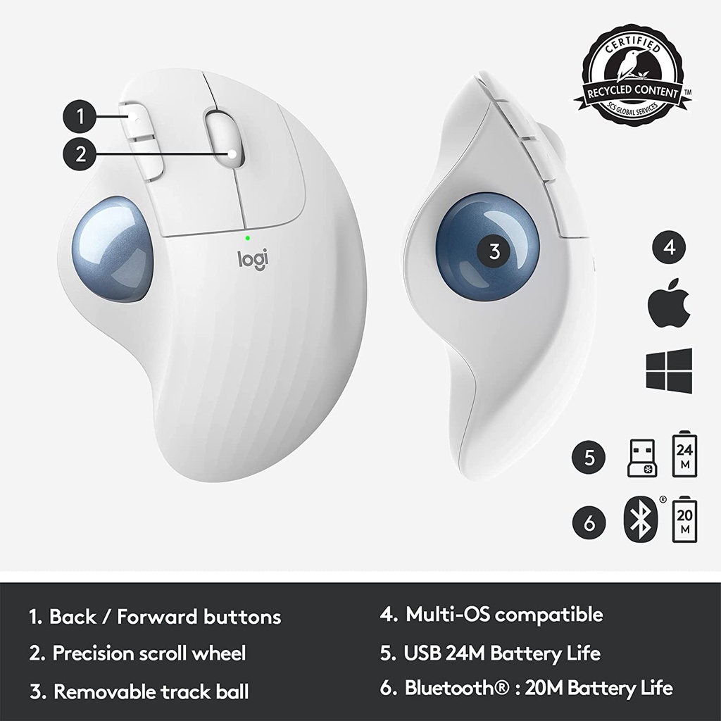 LOGITECH ERGO M575 WIRELESS TRACKBALL