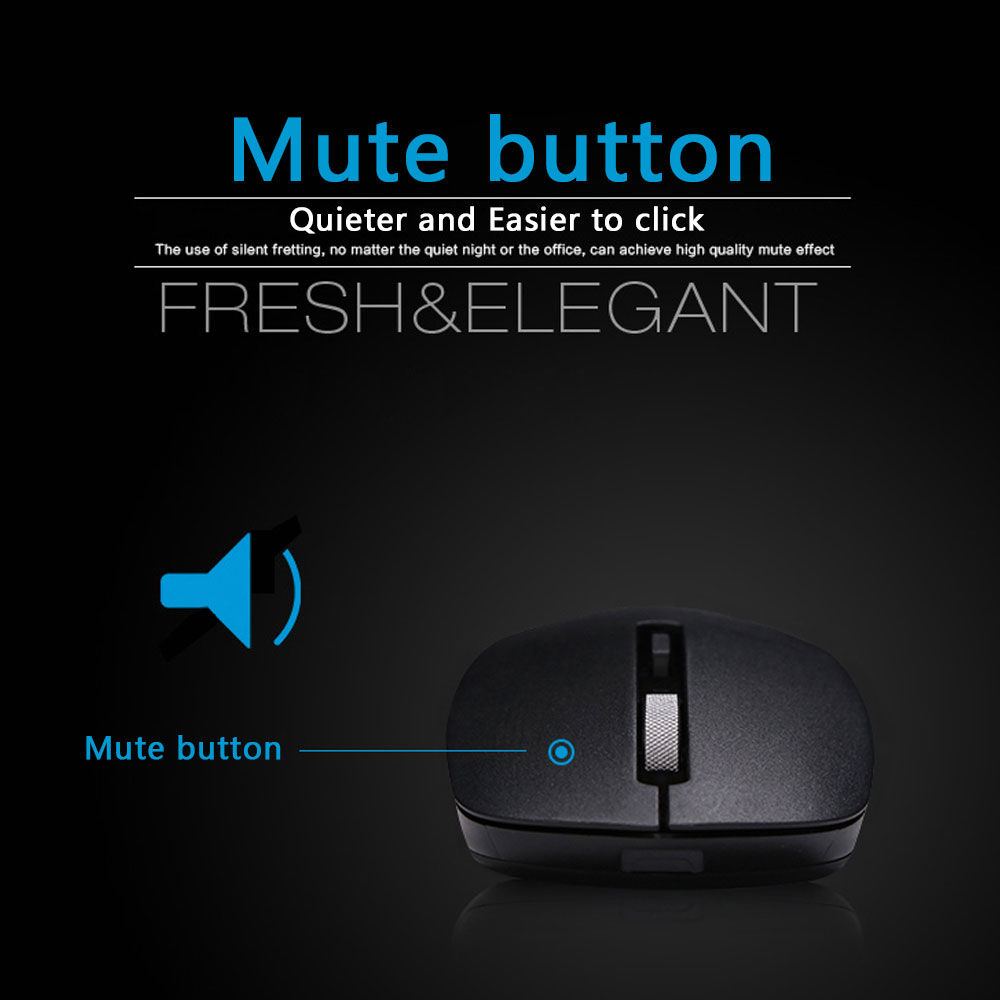 HP S1000 Plus Silent USB Wireless Mouse with 1600DPI - 7YA12PA