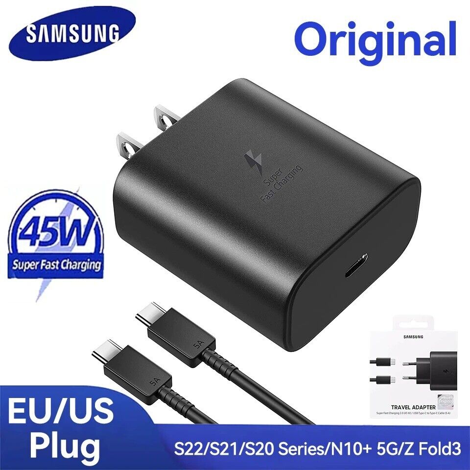 Samsung S23 Plus 45W PD Power Adapter USB-C Charger