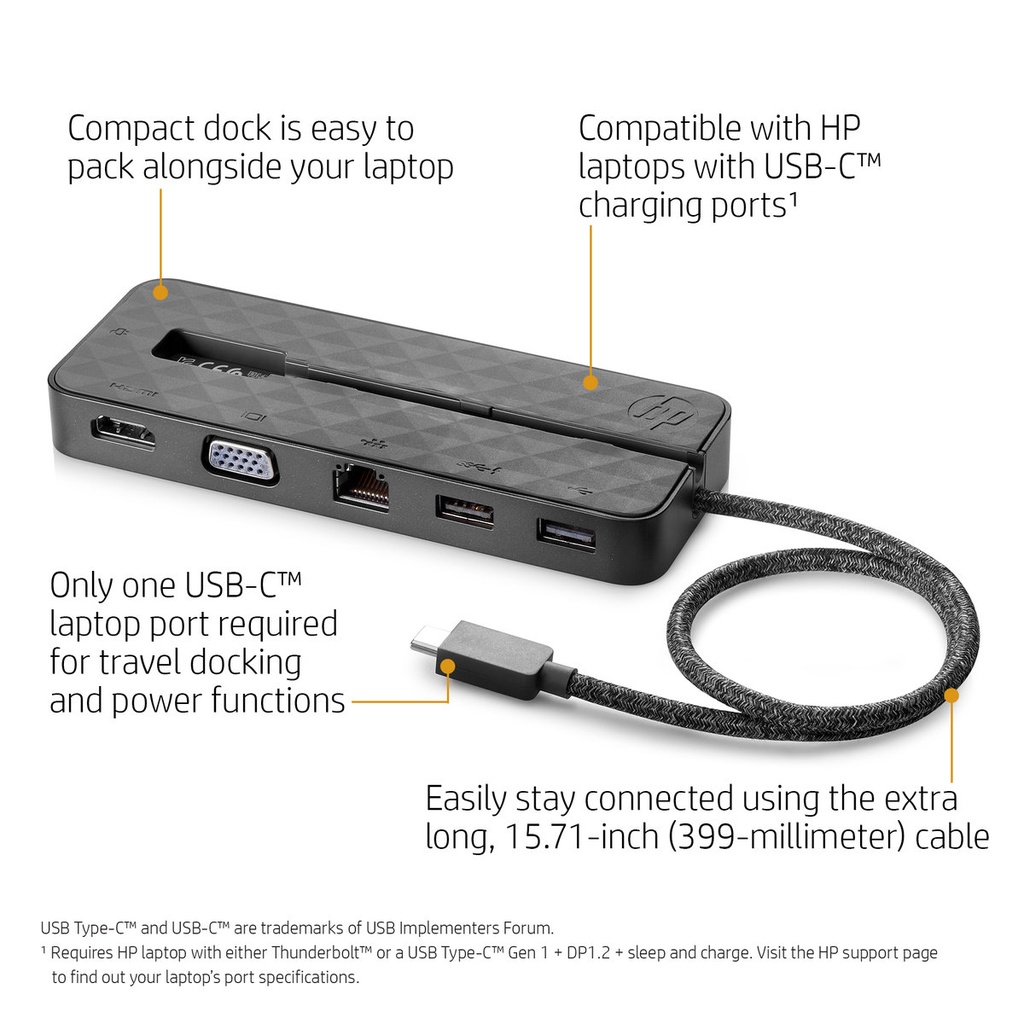 HP Spectre USB-C Travel Dock (2SR85AA)