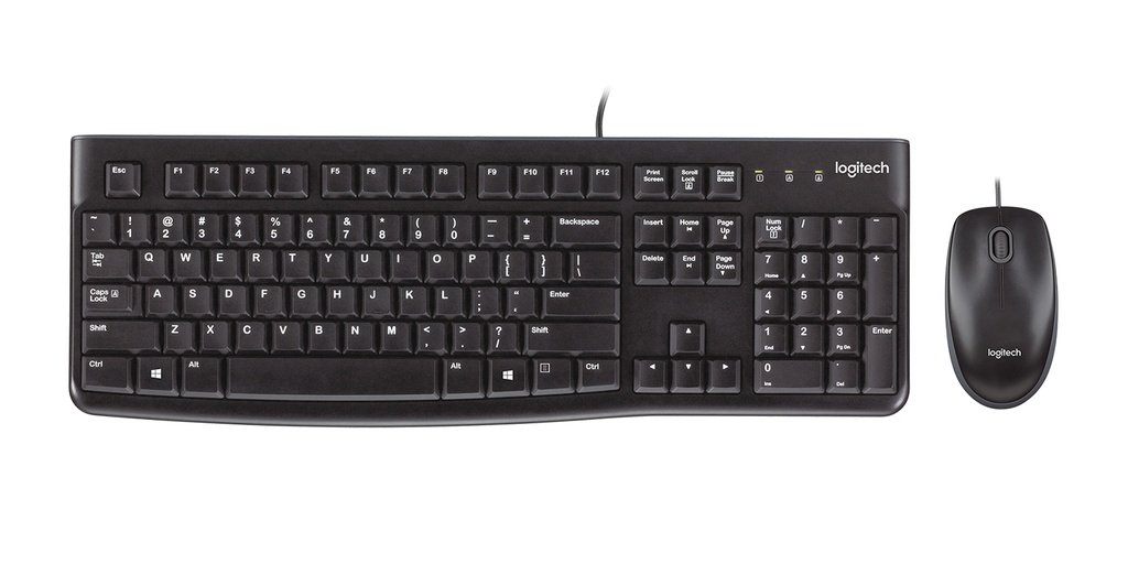 Logitech MK120 Corded Keyboard & Mouse Combo