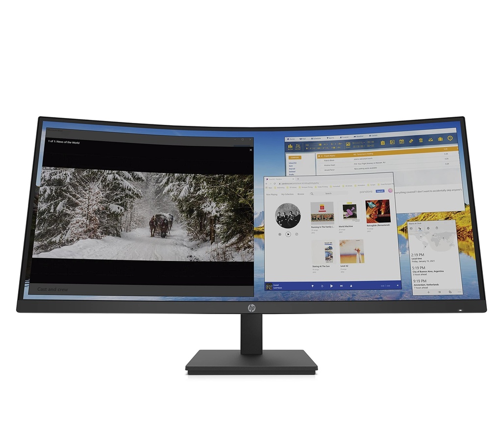 HP M34d 34" WQHD USB-C Curved Monitor