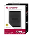 Transcend ESD270C Portable External SSD 500GB - Black