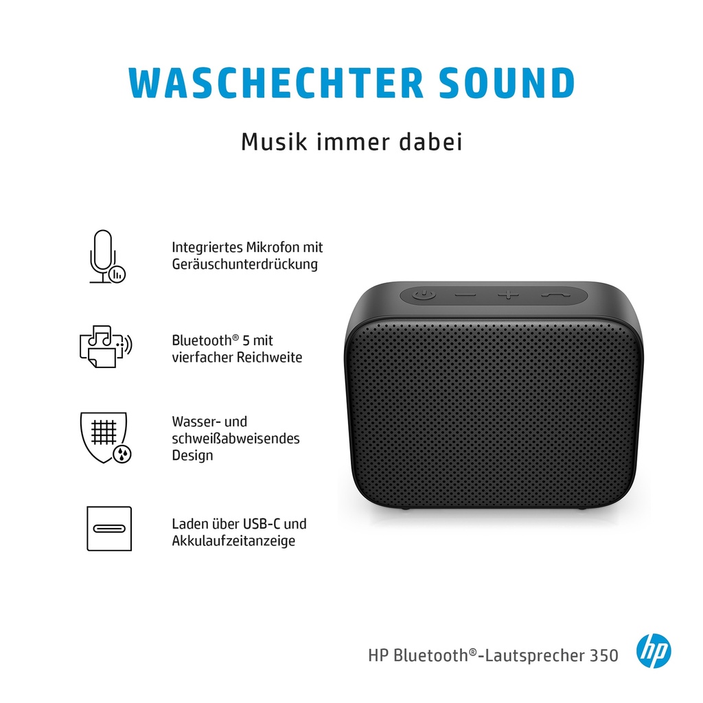 HP Bluetooth Speaker 350 Black – 2D802AA