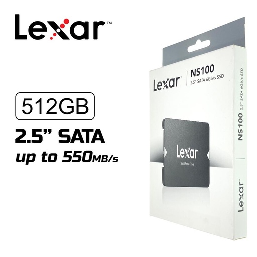 LEXAR NS100 2.5” SATA INTERNAL SSD 512GB