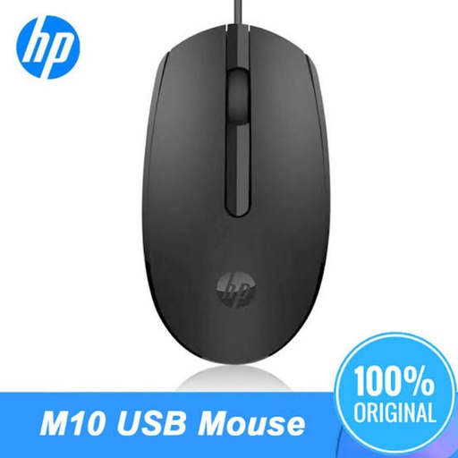 Hp M10 USB Wired Mouse 6CB80PA - Black