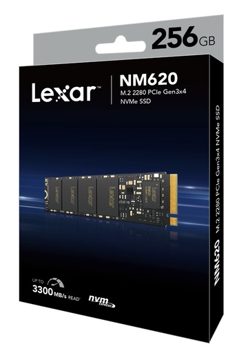 LEXAR LNM620 INTERNAL SSD M.2 PCIe Gen 3*4 NVMe 2280 - 256GB