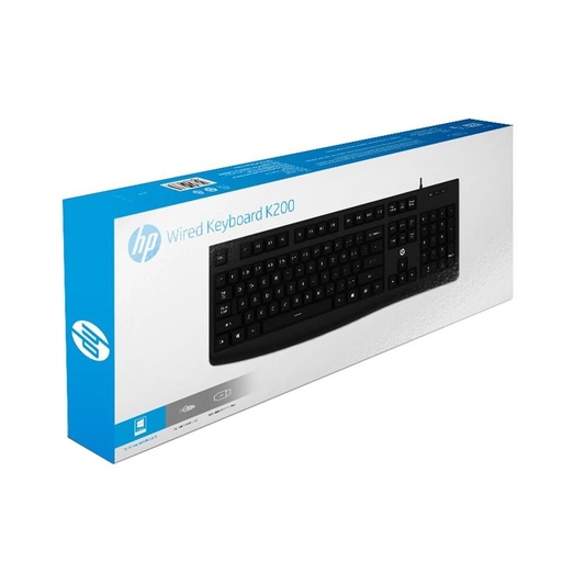 HP K200 Wired Keyboard Black - 3CY44PA